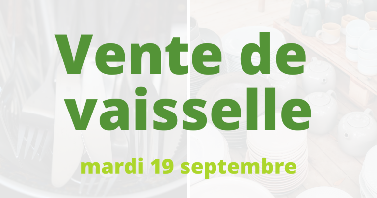 vente vaisselle MEP