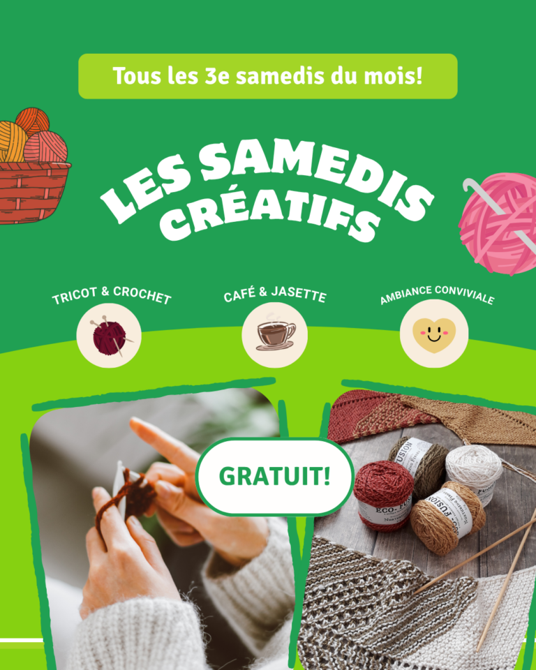 samedi créatif crochet tricot couture