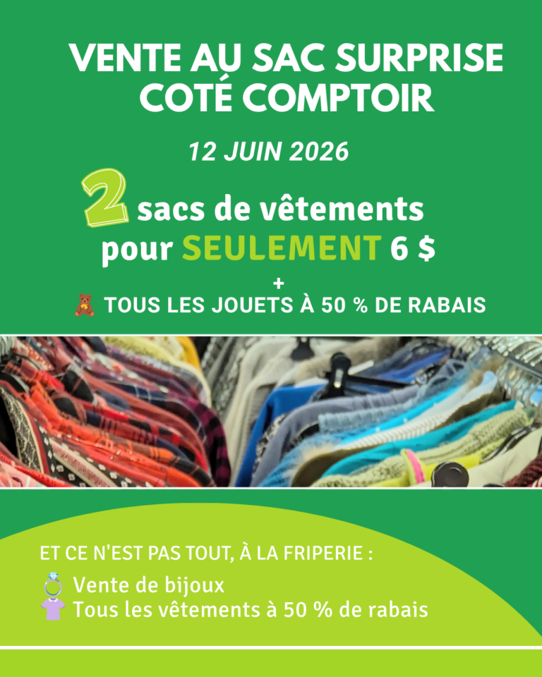 vente surprise vêtements et jouets MEP